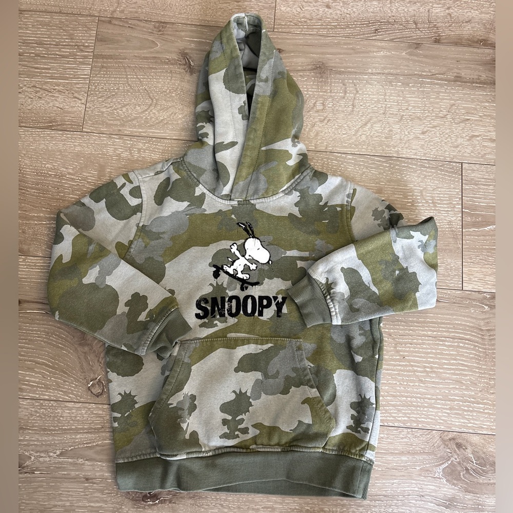 Zara Kids Snoopy Camouflage Hoodie